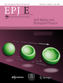 Cover of Eur. Phys. J. E 37 (2014)