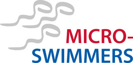 Logo with the text "Microswimmers"