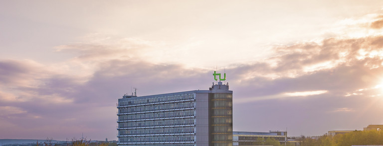 Mensa and Mathetower in the sunset.
